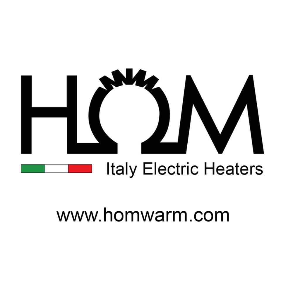 logo hom HOM ELECTRIC TOWEL WARMER AND ELECTRIC DESIGNER RADIATOR MADE in ITALY