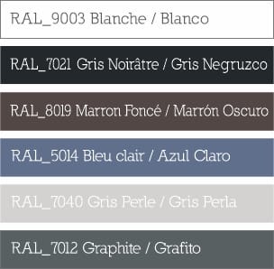 ANETO 7 Couleurs Céramiques - Couleur Céramique Fini Mat - Color Cerámica Finitura Opaco