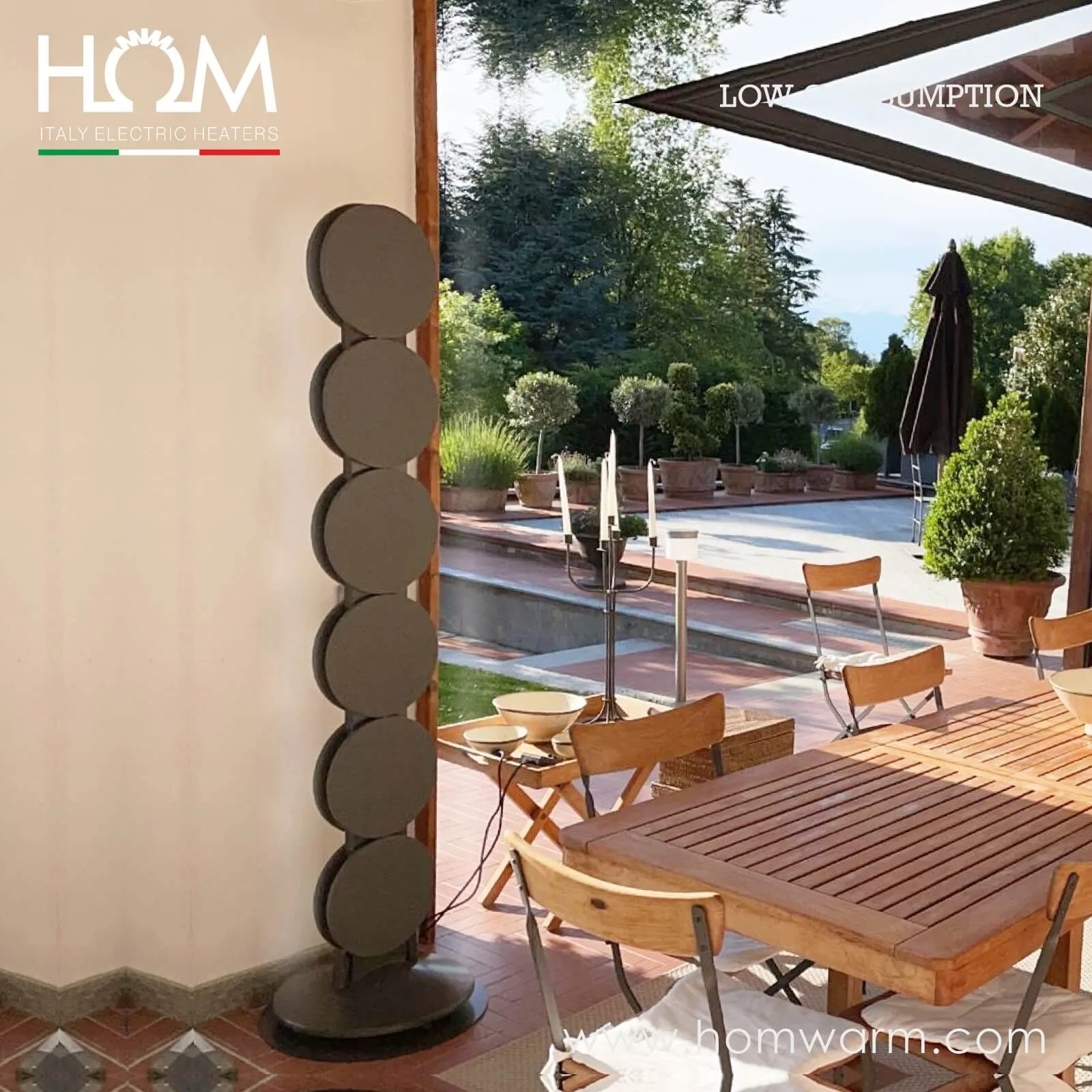 Residenza privata in zona collinare - Torino - CONNUBIO, termo arredo elettrico a piantana con luce incorporata, un oggetto unico dal Design ricercato 4 collina torino Tre elementi due materiali un design unico lespressione e la sintesi di 3 tecnologie integrate in un unico oggetto