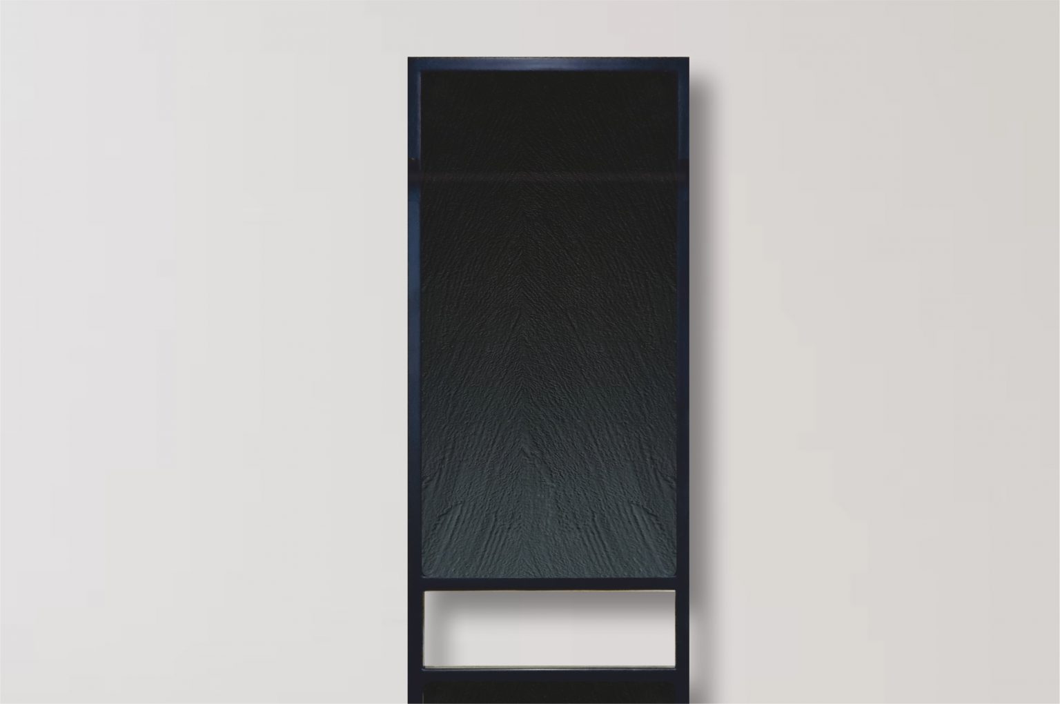 A HOM radiator in a sustainable home with large windows