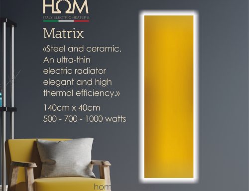 New HOM radiator – Ultra-thin and with high thermal efficiency. With led back lighting.