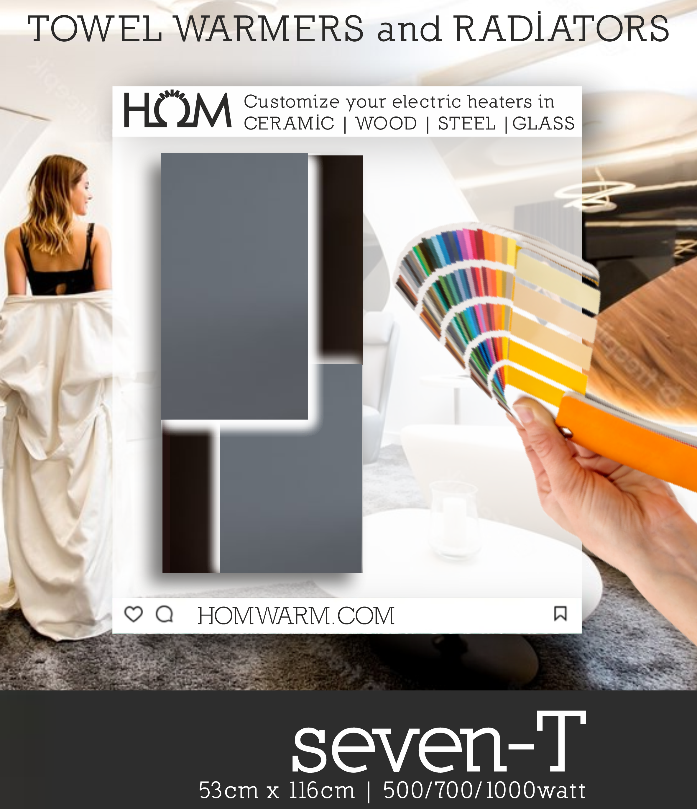 HOM Tú estilo italiano personalizado: Cientos de opciones para tus radiadores y toalleros secatoallas de diseño