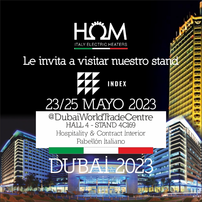 23/25 DE MAYO DE 2023 HALL 4: STAND 4C169 Hospitality & Contract Interior | Pabellón Italiano - Dubai World Trade Centre